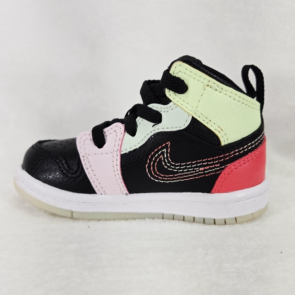 Nike Air Jordan 1‎ Mid TD Shoes Kids 5C AV5172-076 Toddler Basketball Sneakers - Picture 4 of 12